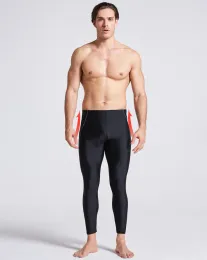 Mayo Erkekler Siyah Yüzme Çapaları Uzun Pantolon Kadın Erkekler Hızlı Kuru Yüzme Sandıkları Jammers Mayo Dalış Mayo