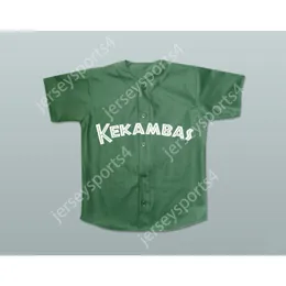 KEANU REEVES COACH CONOR O'NEILL KEKAMBAS BASEBALL JERSEY HARDBALL DARK GREEN Stitched