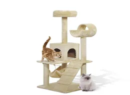 Meble kotów 52quot Cat Tree Scratosing Tower Po Condo Pet Kitty House Qylumw BDESPORTS4806996