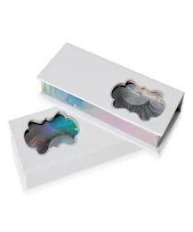 Weiße Papier-Magnetbox, 3D-Nerzwimpern-Verpackung, falsche Wimpern, Verpackungsbox, gefälschte Wimpern-Paket, Kosmetik, leere Wimpern9422678