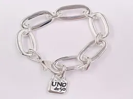 Новое поступление, подлинный браслет, потрясающие браслеты дружбы UNO de 50, ювелирные изделия с покрытием, подходят для подарка в европейском стиле для женщин и мужчин PUL0945620589