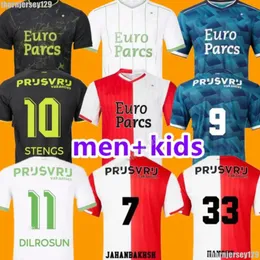 23/24 Feyenoords Soccer Jerseys Quarto Gimenez 4th Voetbal Kids Kit 2024 Camisa de futebol em casa ayase Stemgs Maillot Timber Dilrosun Hancko Paixao Ivanusec