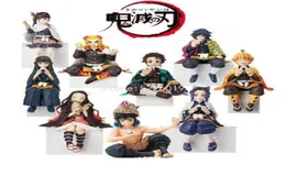 14cm kimetsu no yaiba anime figure hashibira inosuke agatsuke nisuma zenitsu figure premium chokonose figurine toys h1124167259