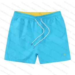 24SS MENS 반바지 디자이너 여름 수영 ralphs 전쟁 말 자수 통기성 해변 Laurens Short Polo Quick Dry Surf Mesh Fabric Short Swim Shough