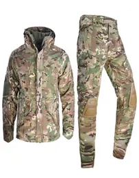 Abbigliamento da palestra Uomo039s Giacche invernali Pantaloni in pile Cappotti caldi con cappuccio Giacca tattica militare Parka Giacca a vento termica spessa U4080826