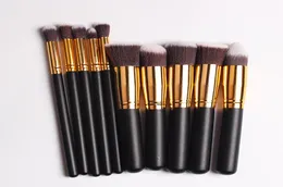 10pcs pędzle do makijażu Zestaw Foundation Cosmetics Mieszanie w proszku cień do powiek Pinceis de Maquiagem Beauty Essentials Makeup Brush Kit2540620