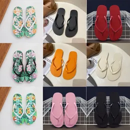 Tasarımcı Terlik Sandalet Moda Açık Platform Ayakkabı Klasik Sıkıştırılmış Plaj Ayakkabıları Alfabe Baskı Flip Flops Yaz Düz Sıradan Ayakkabı Gai-41