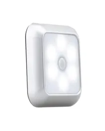 Ny Smart Motion Sensor LED Night Light Battery Operated WC Bedside Lamp för rum Hallväg Toalett253R8729418