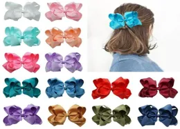 Accessori per capelli Bulk 60quot Doppi strati Nastro in grosgrain Archi Clip Bowknot Forcine per neonate Regalo di compleanno 36 Pzlotto 25882433