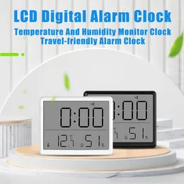 Watch Boxes LCD Digital Alarm Clock Humidity Temperature Display Multifunction Thermometer Hygrometer Desktop Birthday Gift