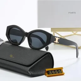 여성을위한 선글라스 여성 디자이너 선글라스 여성 남성 Mens Triomphe Glasses UV 보호 패션 선글라스 편지 캐주얼 레트로 안경 금속 풀 프레임 3655 상자