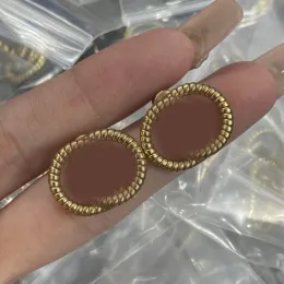 Lüks G Mektup Tasarımcı Marka Kulak Saplama Küpe Retro Vintage Bakır Renkli Kristal Taş Kulak Yüzükleri Kadın Kız Elegant Parti Takı Moda Aksesuarları Hediye