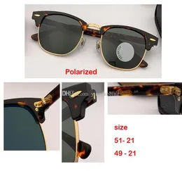2021 new Fashion Brand Designer Polarized Sunglasses Men Women Driving Square Frame Sun Glasses Male 51mm 49mm lens sunglass Femal5541203