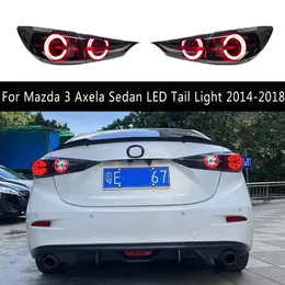 Turn Signal Taillight Assembly Rear Lamp For Mazda 3 Axela Sedan LED Tail Light 14-18 Brake Reverse Parking Running Lights Car Accessories