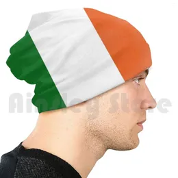 Berets Ireland Flag Beanies Imprimir Pulôver Cap Confortável Perigo Designer Saúde