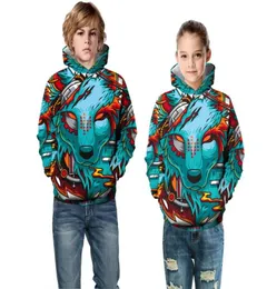 Family Matching Outfits Children039s clothing big kids fallwinter new Cute dog digital print hooded sweater boys and girls jac8735862