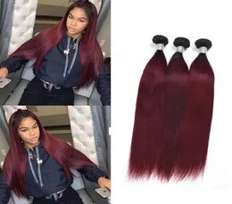 امتدادات الشعر البرازيلية البرازيلية مستقيمة 4 حزم 1B99J 1BRED 1B30 OMBRE HUSH HIRFS 828INCH RUYIBEAUTY3736907