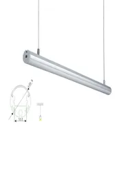 10 x 1m SetSlot AL6063 T6丸い形状LEDアルミニウムプロファイルチャネルとLED ALU Exturisus for CeilingまたはPendant Lamps7654447