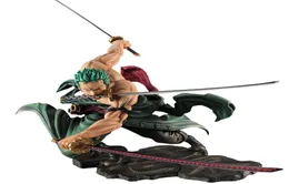 Japansk anime ett stycke Roronoa Zoro Figurin 2 Style Combat Ver PVC Action Model Collection Cool Stunt Figure X05039589557