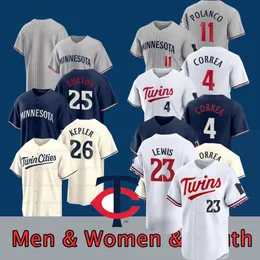 Carlos Correa 2024 Jersey Royce Lewis Joey Gallo Byron Buxton Jose Miranda Miguel Sano Joe Ryan Sanchez Jhoan Duran Minnesota Kepler Polanco Pablo Lopezz