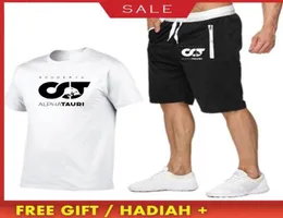 2021 sommer Männer Scuderia Tauri Racer Pierre Gasly Yuki Tsunoda Mode Kurzarm Baumwolle Übergroßen TShirtShorts Set5454837