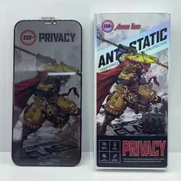 Защитная пленка для экрана для iPhone 15 Pro Max 14 Plus 13 Mini 12 11 XS XR X 8 7 SE Armor Tiger Privacy Закаленное стекло с антибликовым покрытием Spy Fi