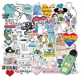 50PCS Nurse Doctor Stickers International Nurses039 Day Stickers Pack for Laptop Skateboard Motorcycle Decals2242250