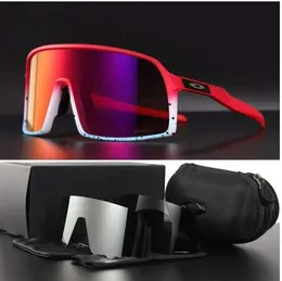 2024 14 Farbe OO9406 Sutro -Radsport Brillen Männer Mode polarisierte TR90 Sonnenbrille Outdoor Sport Running Brille 3 Paare Lens Oakly1318wi10