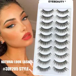 False Eyelashes 10/5 Pairs Natural Long Makeup 3d Mink Lashes Extension Eyelash Fake Soft For Beauty