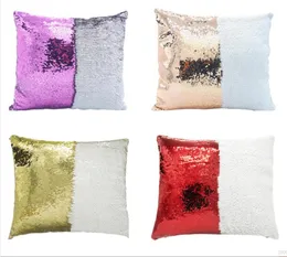 100 stycken tomt sublimering Värmeöverföring Print Sequins Pillow Case 4040cm Skrivare Supplies4449867