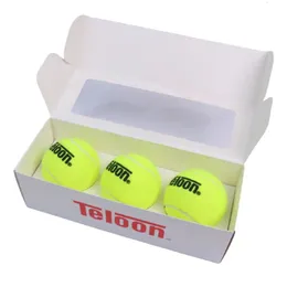 Teloon 3pcs bola de treinamento de tênis com corda de feltro de lã para iniciantes esporte portátil equipamento de autoexercício ferramenta bolas de tenis 240227