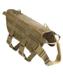 Tactical Hunting K9 Dog Training MOLLE Vest Harness Combat Dog Vest M L XL8770343