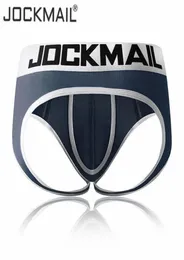 JOCKMAIL SEXY MEN039S Underwear Jock Straps Briefs Bikini Men Jockstraps Cueca Gay Penis Pouch Thong G Strings Modal Breattable3754683