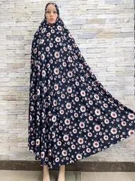 Ubranie etniczne 6xl Ramadan Muzułmańskie Hidżabs UBieraj się Kobiety Modlitwa bez rękawów Dubai Abaya Arab Jibab Islam Flowers Femmel Khimar Kult Kult