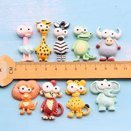 Flamingo Lion Giraffe Animal Resin Patch Diy Phone Case Materials Kids Hair Assories Fridge Magnet Accessories