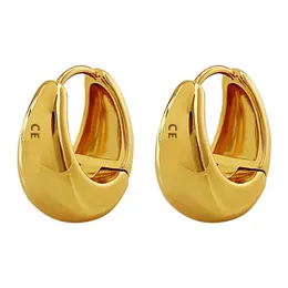 Modne kolczyki projektantka Kobieta luksusowa biżuteria Bold Gold Hoop kolczyki