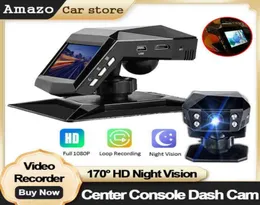 Car DVR Full HD P Kamera deski rozdzielczej Autoacie Automatyka Kręgowa kamera cykl kamery Nagcia Nocne Wizję wideo Kamer rejestratora z konsolą środkową J2206012766058
