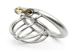 Happygo, Super Small Stainless Steel Device,Cock Cage,Virginity Lock,Penis Lock,Cock Ring, Belt,A282 D190111056126419