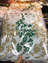 Wysokiej jakości szwajcarskie jouse Tissu Africain Broderie Coton Nigerian Lace Fabrics Bawełniany materiał dla kobiet afrykańskich 5yard5590787