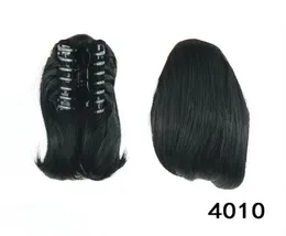 Capelli sintetici resistenti al calore 90gr 12quot 30cm estensioni naturali dei capelli coda di cavallo con artiglio ondulato8834453