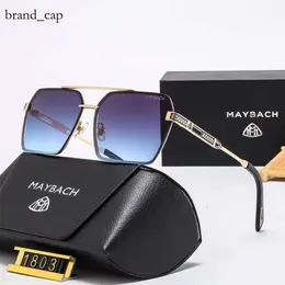 Maybachs 선글라스 고품질 트렌드 디자인 금속 프레임 디자이너 안경 유럽 및 미국 고급 UV400 보호 선글라스 상자 Maybachs 3358