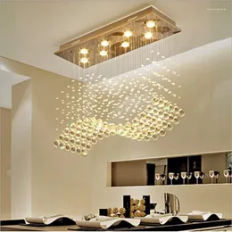 Żyrandole falowane kryształowy żyrandol dekoracja domowa luksusowe zawieszenie luminaire salon w jadalni lampy wiszące do sufitu