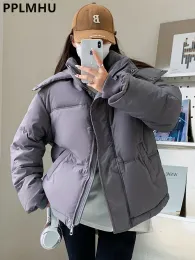 Parkas Hooded Winter Parkas Jackets Women Korean Thicken Down Cotton Coats Casual Warm Chaquetas New Loose Snow Wear Fluffy Abrigos