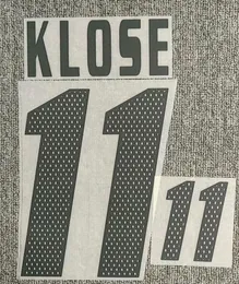 2002 11 Klose Nameset 13 BALLACK Printing DIY Customize Any Name Number iron Transfer Badge4486163