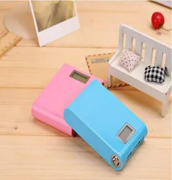 LCD Power Bank 12000mah 1A 2A LED 조명이 포함 된 2 개의 소켓 휴대용 외부 배터리 백업 팩 iPhone Sumsung8064974 용 듀얼 USB