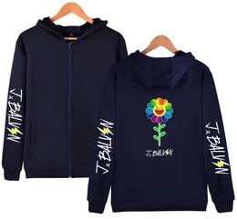 J Balvin z kapturem unisex ponadwymiarowe bluzy zamków błyskawicznych Womenmen039s Bluza z kapturem Bluza z długim rękawem 2020 Nowy album kolory mody 73081495796