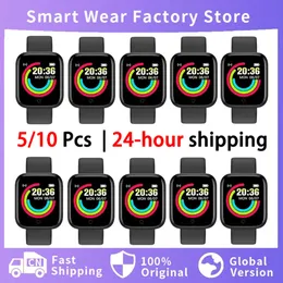 الجملة 5/10 PCS Y68 Watch Smart for Xiaomi Huawei Bracelet Men Women D20 Smartwatch Clock Clock Fiess Monitor