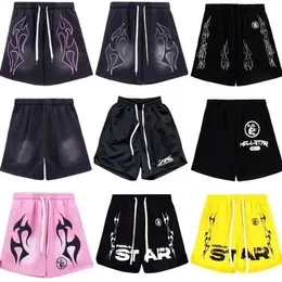 Desingner Mens Hellstar Shorts Plus lã Short Men Shorts Basquete Beach Running Fitness High Street Retro Old US Szie