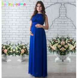 Klänningar babzapleume sommar kvinnor lång moderskap elegant festklänning för gravida kläder plus storlek graviditetskläder klänningar bc14411