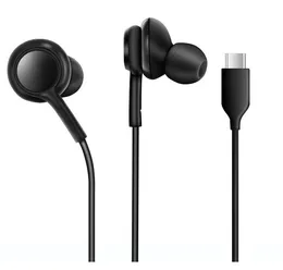 Samsung için taşınabilir kablolu kulaklık not 10 S10 S20 Plus S21 Ultra Kulaklık Tip C Kulaklıklar Kulaklık Stereo mikrofonlu